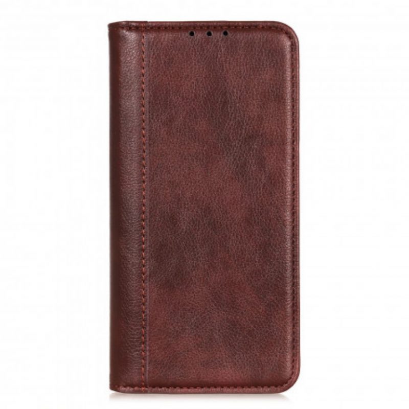 Folio Cover Xiaomi Redmi Note 10 / 10S Custodia in pelle Versione In Crosta Di Litchi