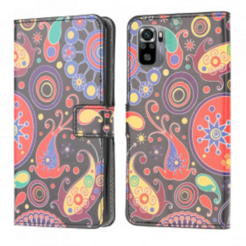 Folio Cover Xiaomi Redmi Note 10 / 10S Disegno Della Galassia