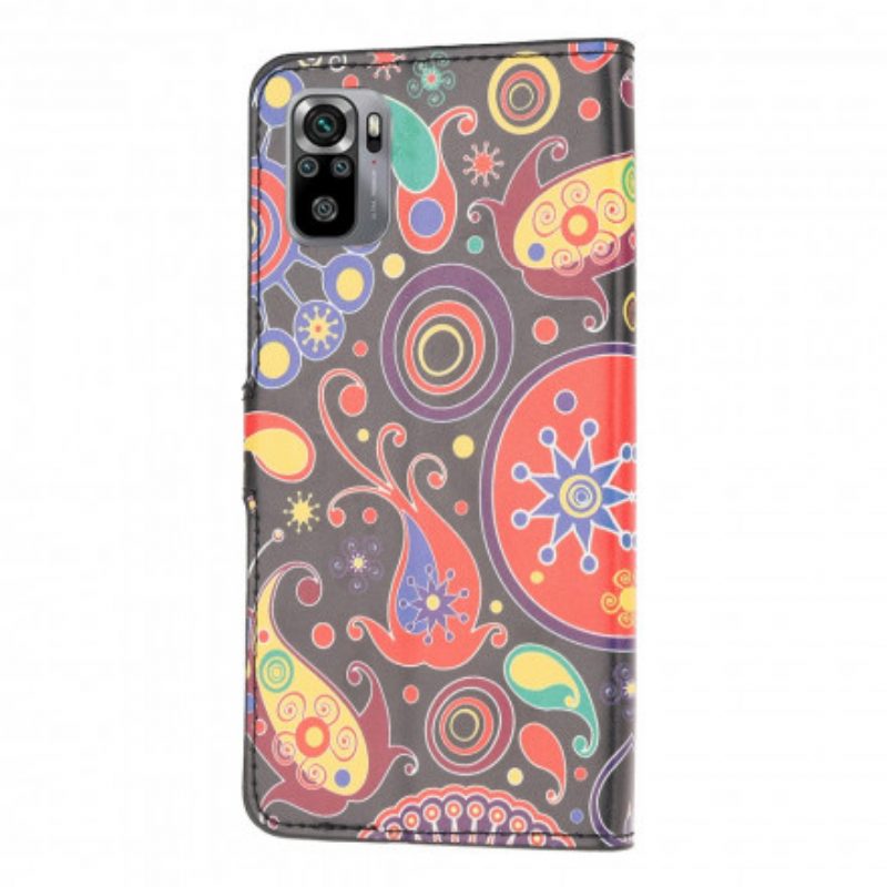 Folio Cover Xiaomi Redmi Note 10 / 10S Disegno Della Galassia