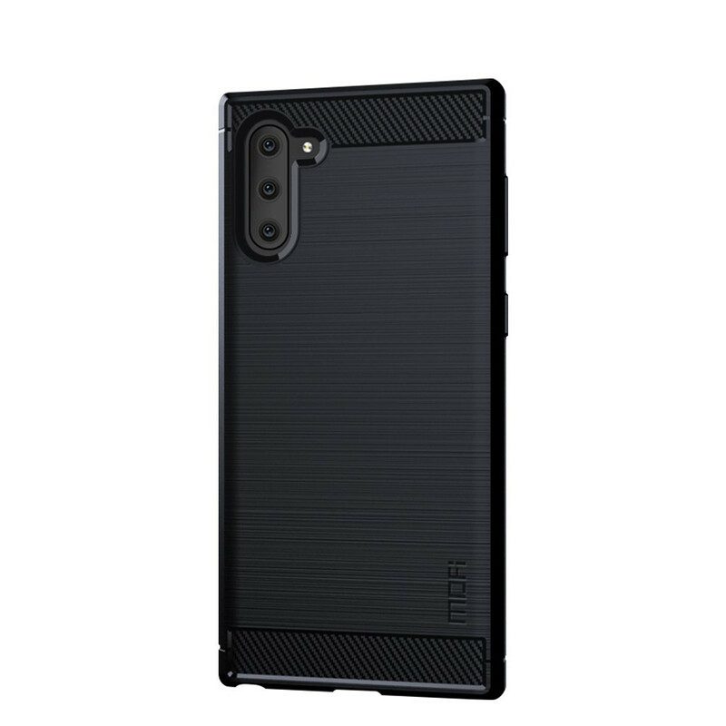 Cover Samsung Galaxy Note 10 Fibra Di Carbonio Spazzolata Mofi