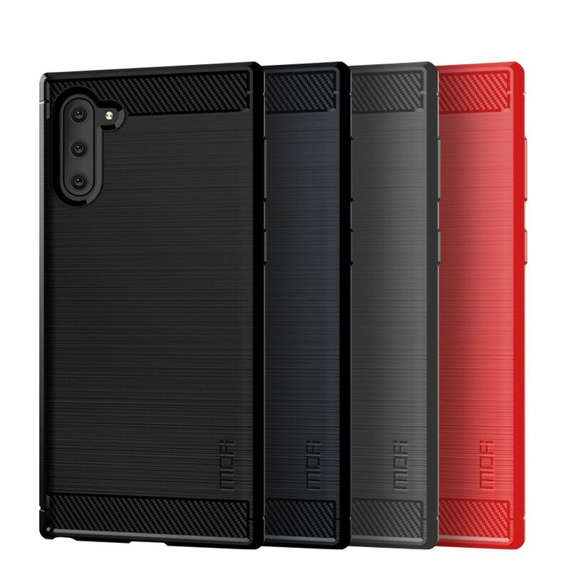 Cover Samsung Galaxy Note 10 Fibra Di Carbonio Spazzolata Mofi