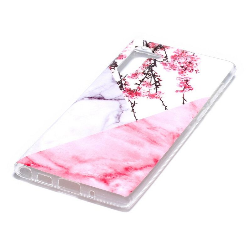 Cover Samsung Galaxy Note 10 Incredibile Marmo Floreale