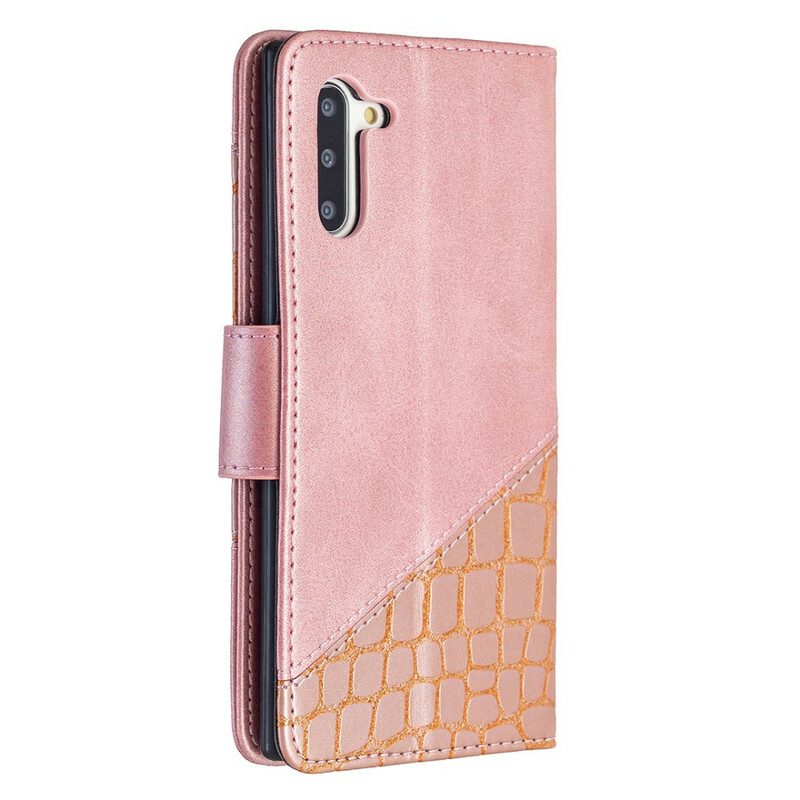 Custodia in pelle Samsung Galaxy Note 10 Classico Effetto Pelle Di Coccodrillo