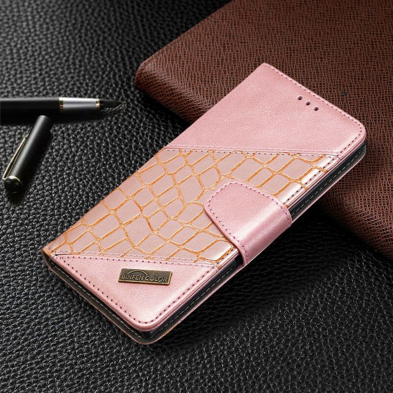 Custodia in pelle Samsung Galaxy Note 10 Classico Effetto Pelle Di Coccodrillo