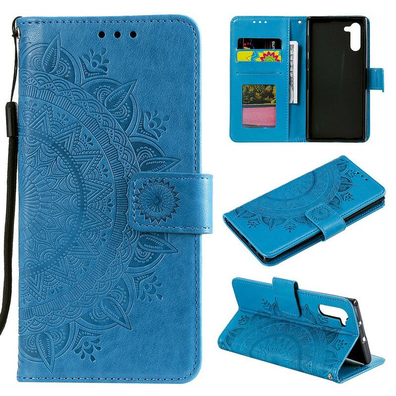 Custodia in pelle Samsung Galaxy Note 10 Mandala Del Sole