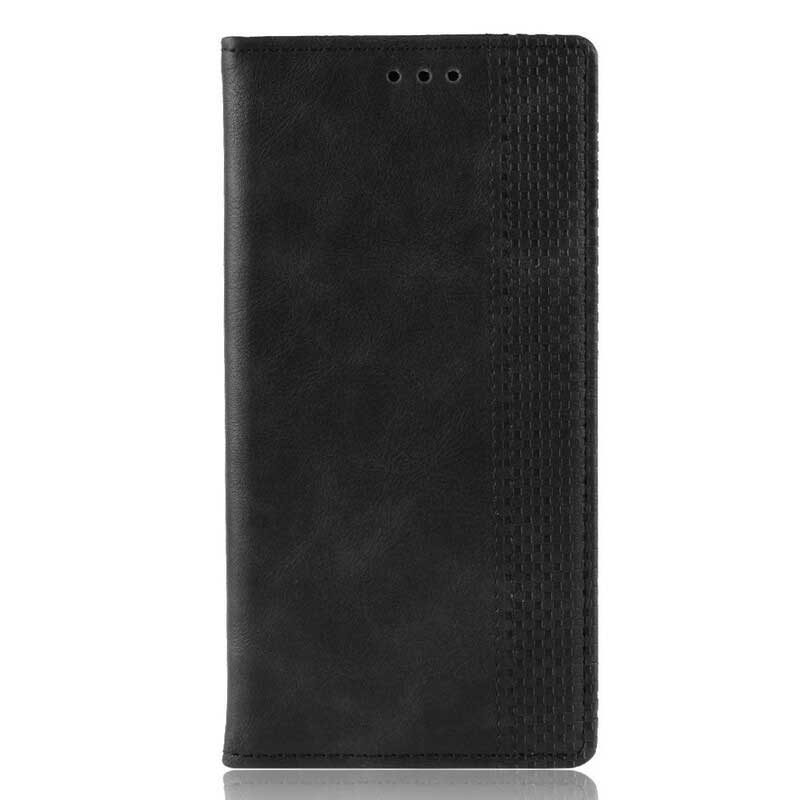 Folio Cover Samsung Galaxy Note 10 Custodia in pelle Effetto Pelle Vintage Stilizzato