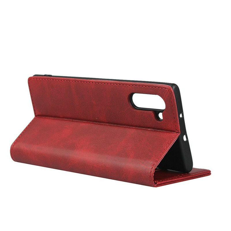 Folio Cover Samsung Galaxy Note 10 Custodia in pelle Eleganza Pura