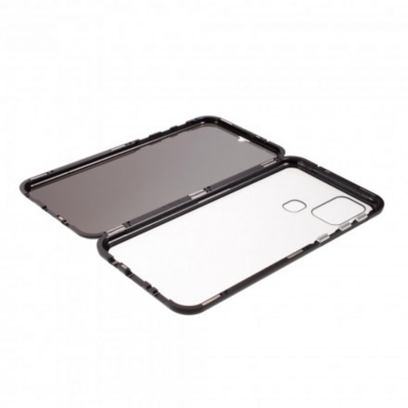 Cover Samsung Galaxy M31 Bordi In Metallo E Vetro Temperato