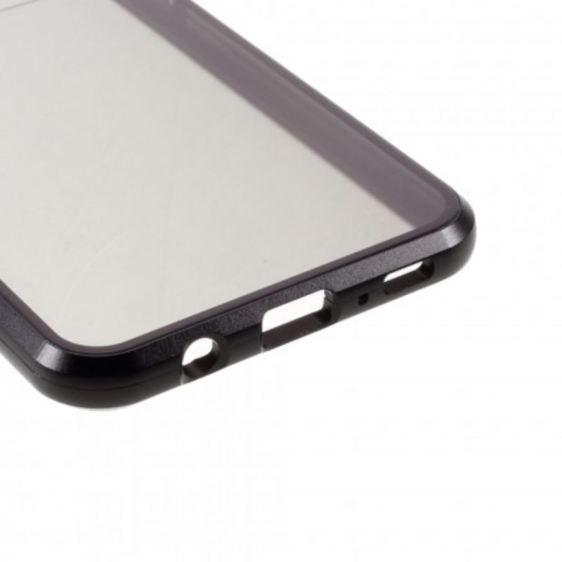 Cover Samsung Galaxy M31 Bordi In Metallo E Vetro Temperato