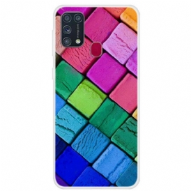 Cover Samsung Galaxy M31 Cubi Colorati
