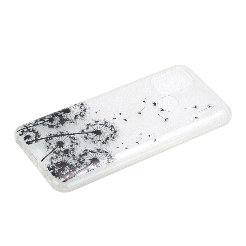 Cover Samsung Galaxy M31 Denti Di Leone Neri Senza Cuciture