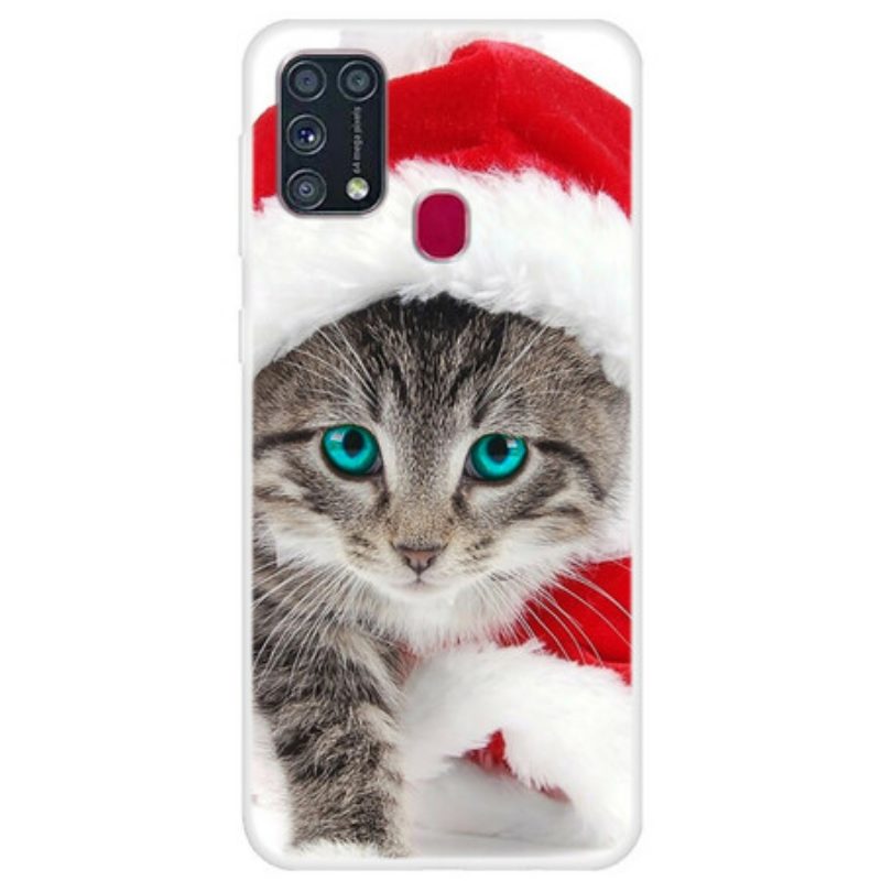 Cover Samsung Galaxy M31 Gatto Di Natale