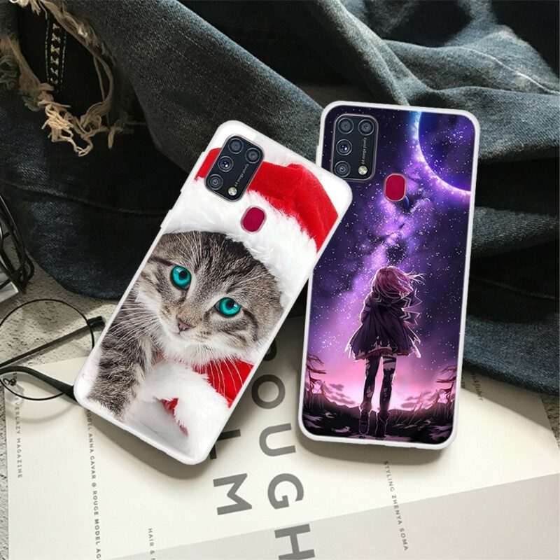 Cover Samsung Galaxy M31 Gatto Di Natale