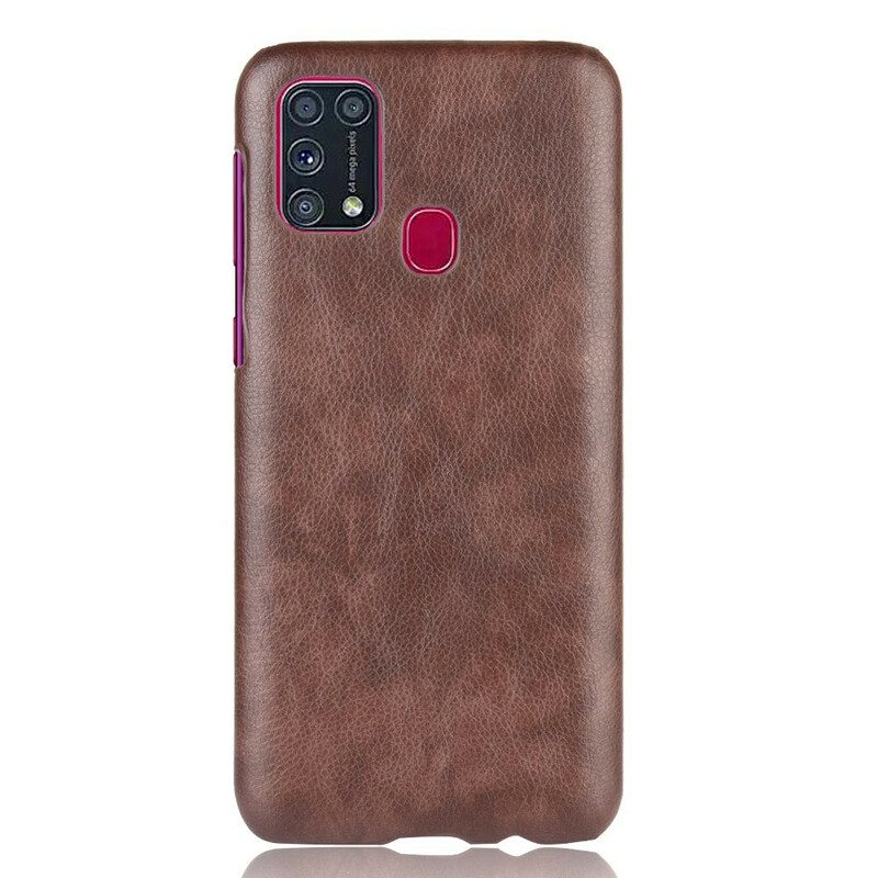 Cover Samsung Galaxy M31 Litchi Performance Effetto Pelle