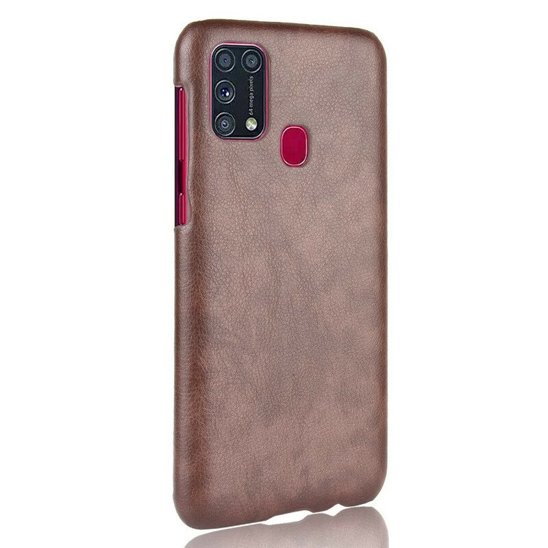 Cover Samsung Galaxy M31 Litchi Performance Effetto Pelle