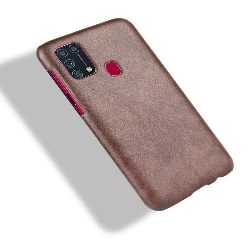 Cover Samsung Galaxy M31 Litchi Performance Effetto Pelle