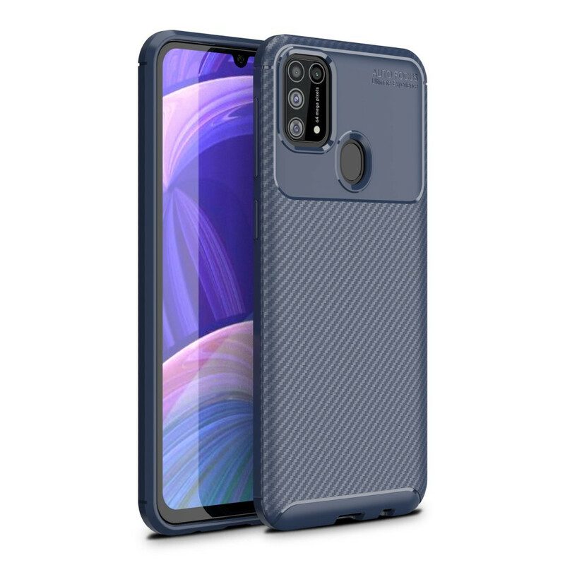 Cover Samsung Galaxy M31 Struttura Flessibile In Fibra Di Carbonio