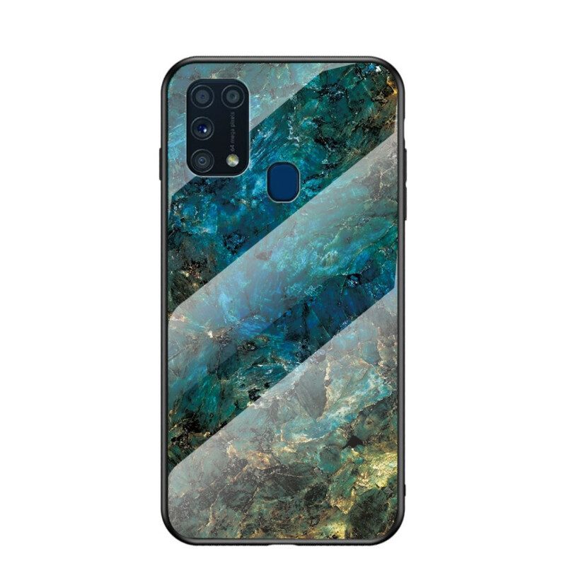 Cover Samsung Galaxy M31 Vetro Temperato Di Colore Premium