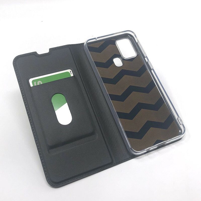 Folio Cover Samsung Galaxy M31 Custodia in pelle Chiusura Magnetica