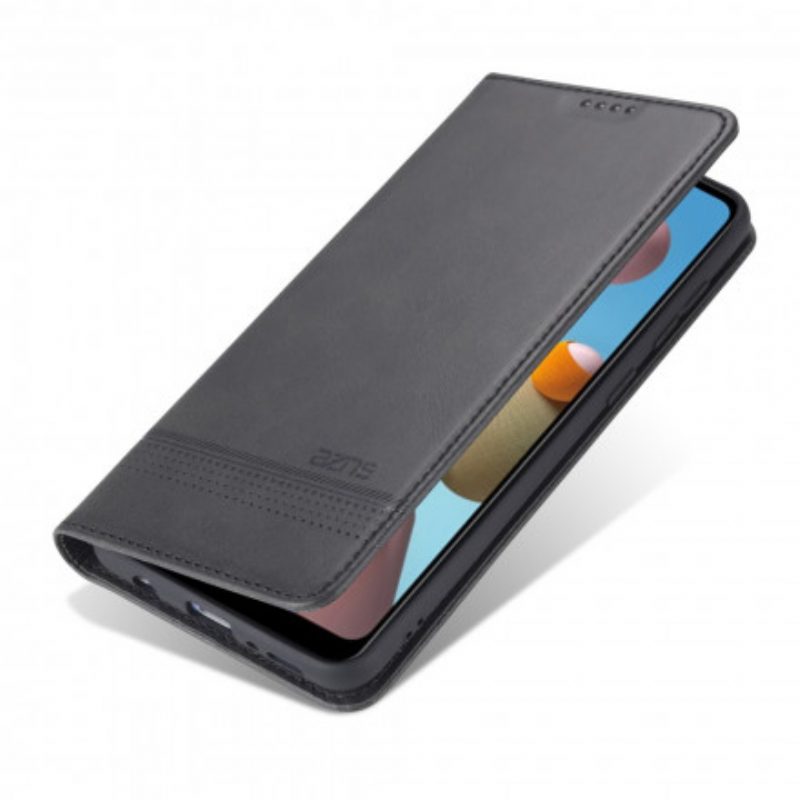 Folio Cover Samsung Galaxy M31 Custodia in pelle Stile In Pelle Azns