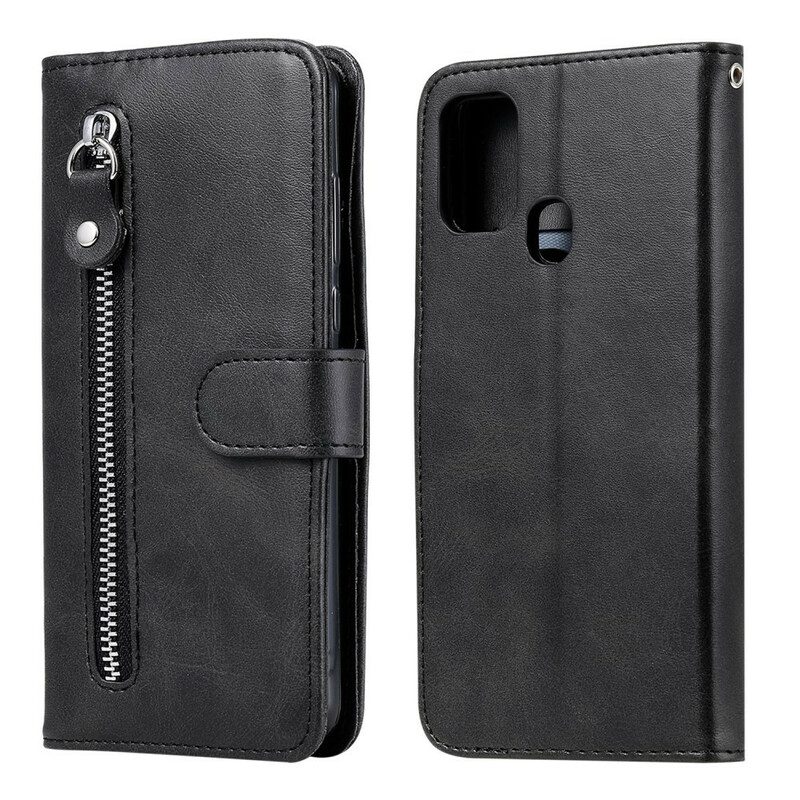 Folio Cover Samsung Galaxy M31 Portamonete D'epoca