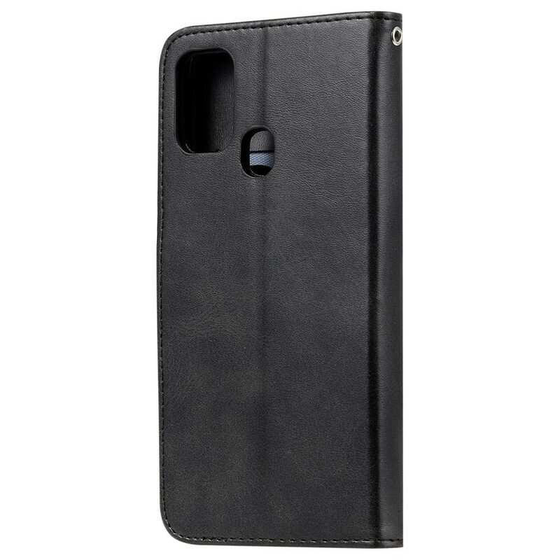 Folio Cover Samsung Galaxy M31 Portamonete D'epoca