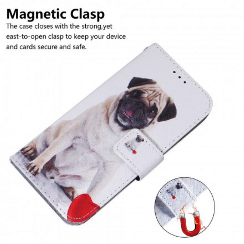 Folio Cover Motorola Edge 20 Cane Carlino