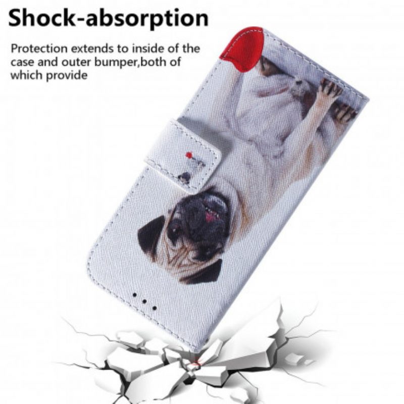 Folio Cover Motorola Edge 20 Cane Carlino