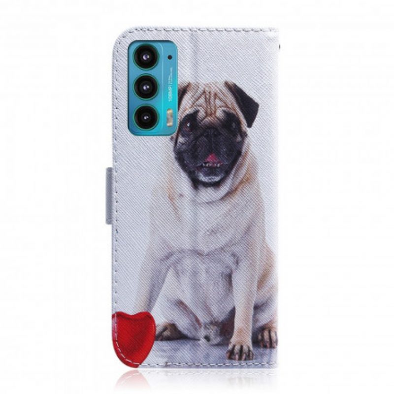 Folio Cover Motorola Edge 20 Cane Carlino