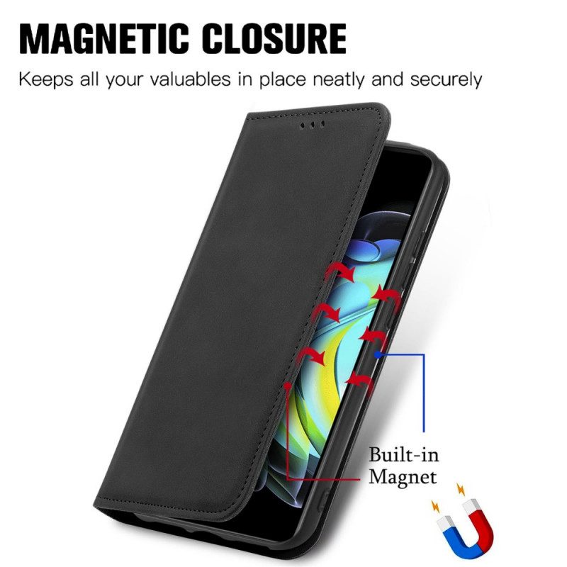 Folio Cover Motorola Edge 20 Custodia in pelle Design Skin-touch