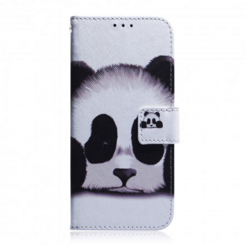 Folio Cover Motorola Edge 20 Faccia Da Panda