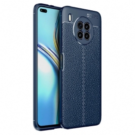 Cover Huawei Nova 8i Doppia Linea Litchi Effetto Pelle