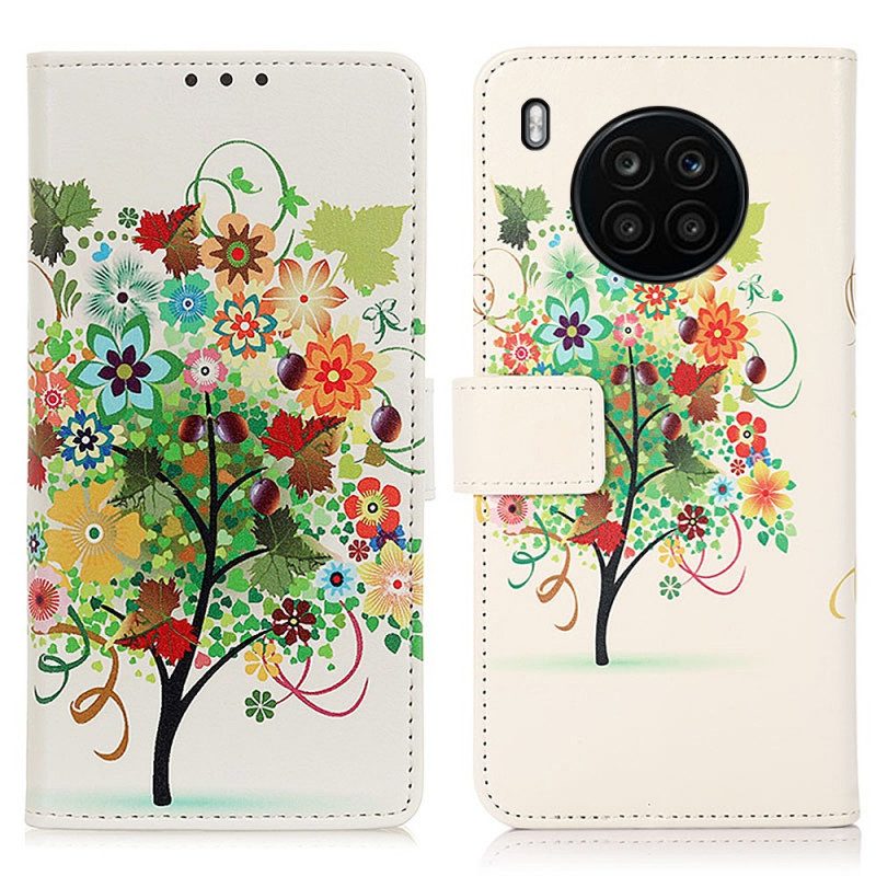 Folio Cover Huawei Nova 8i Albero In Fiore