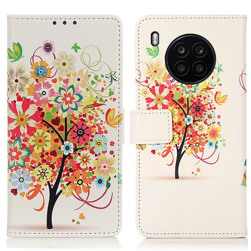 Folio Cover Huawei Nova 8i Albero In Fiore