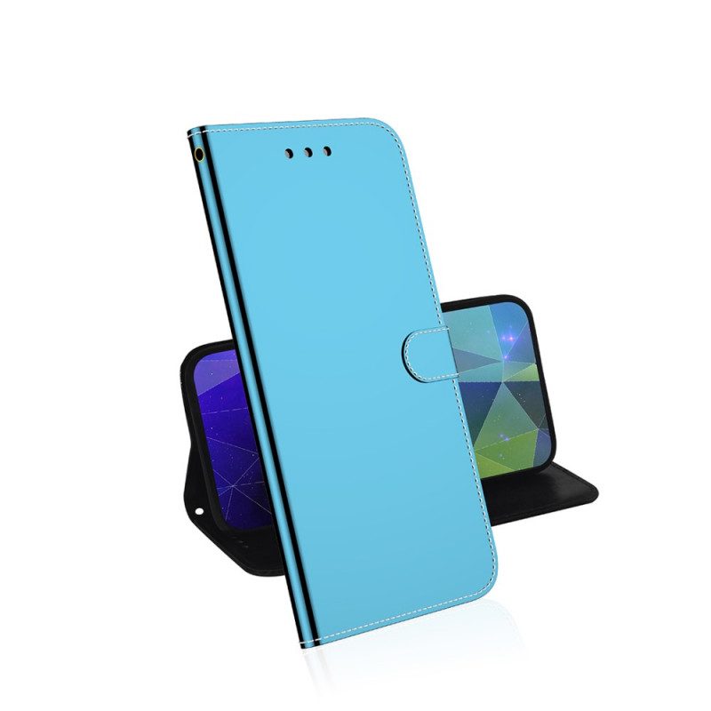 Folio Cover Huawei Nova 8i Copri Specchietto In Ecopelle