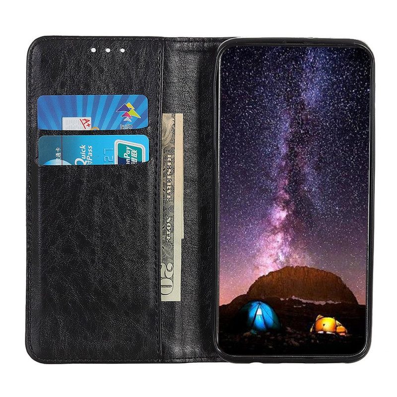 Folio Cover Huawei Nova 8i Custodia in pelle Crosta Di Pelle Opaca