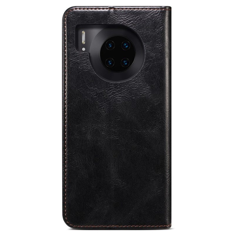 Folio Cover Huawei Nova 8i Custodia in pelle Ecopelle Cerata