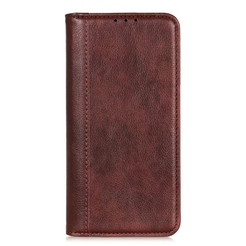 Folio Cover Huawei Nova 8i Custodia in pelle Eleganza Split Litchi Leather