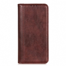 Folio Cover Huawei Nova 8i Custodia in pelle Eleganza Split Litchi Leather