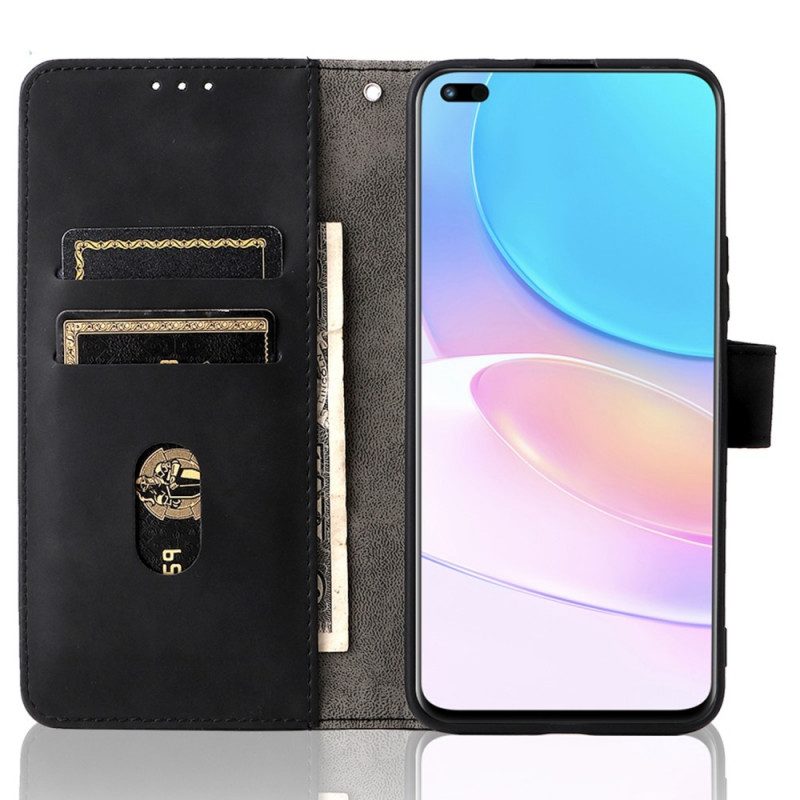 Folio Cover Huawei Nova 8i Tocco Di Pelle