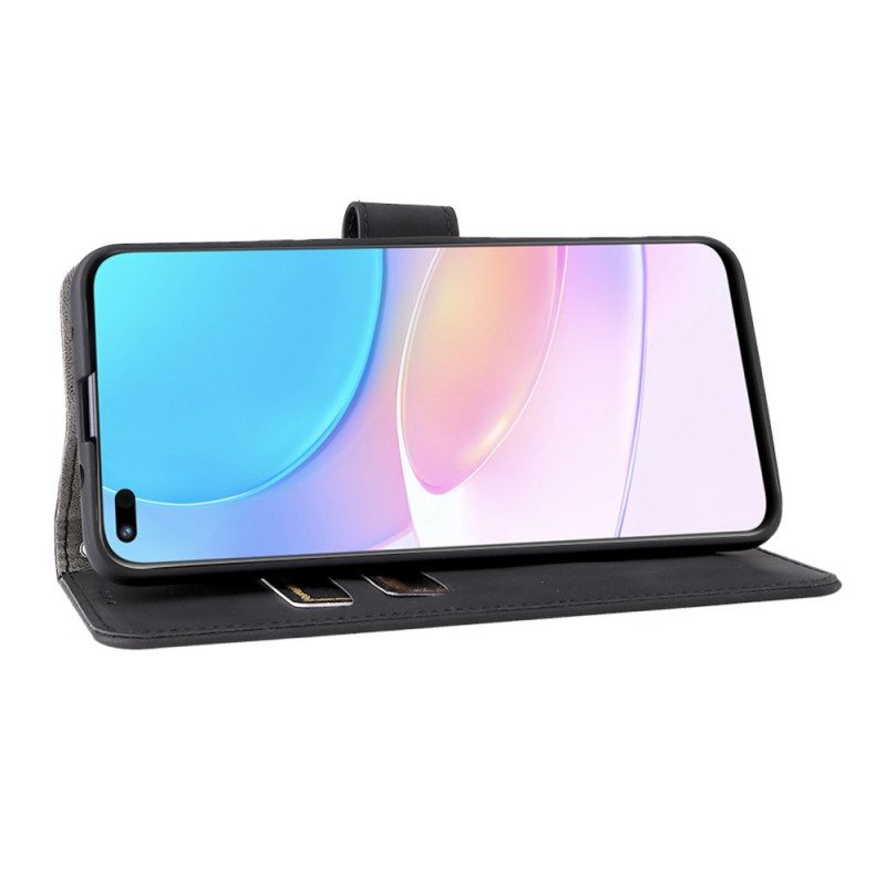 Folio Cover Huawei Nova 8i Tocco Di Pelle