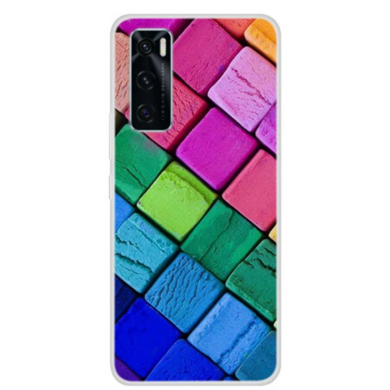 Cover Vivo Y70 Cubi Colorati