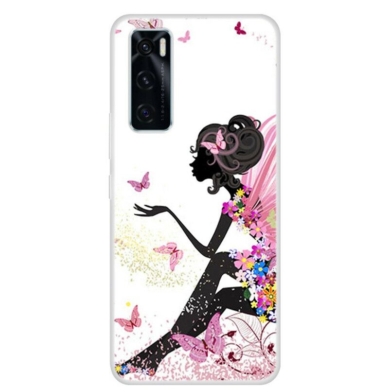 Cover Vivo Y70 Signora Farfalla