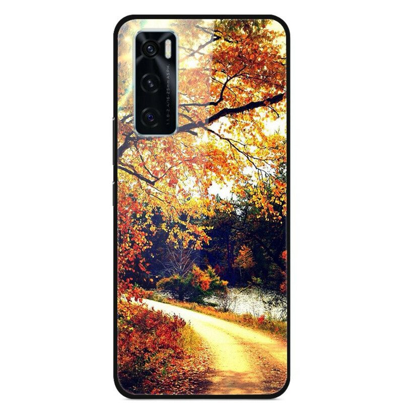 Cover Vivo Y70 Vetro Temperato Foresta