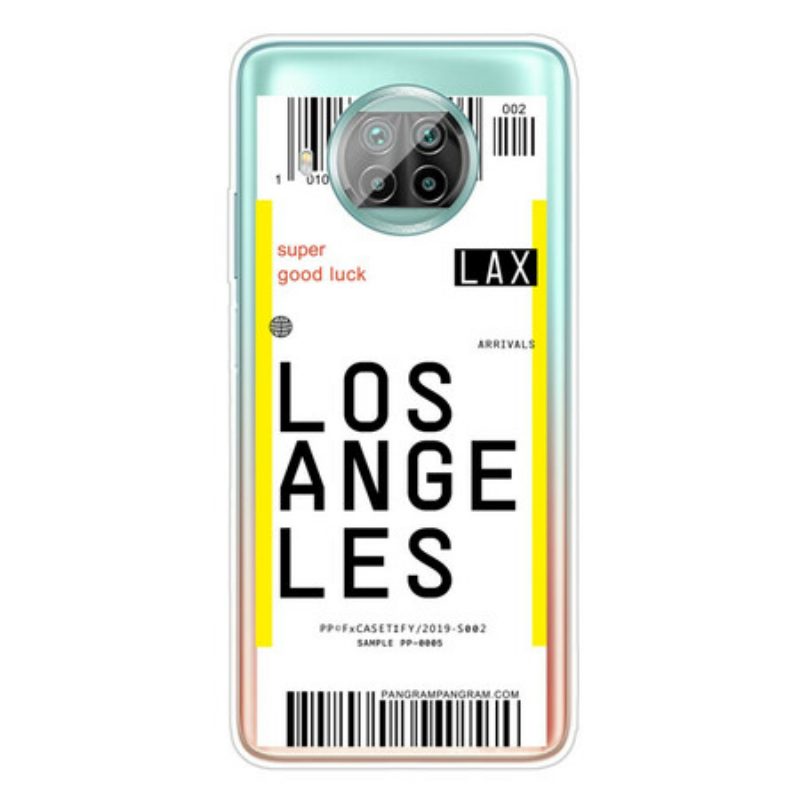 Cover Xiaomi Redmi Note 9 Pro 5G Carta D'imbarco Per Los Angeles