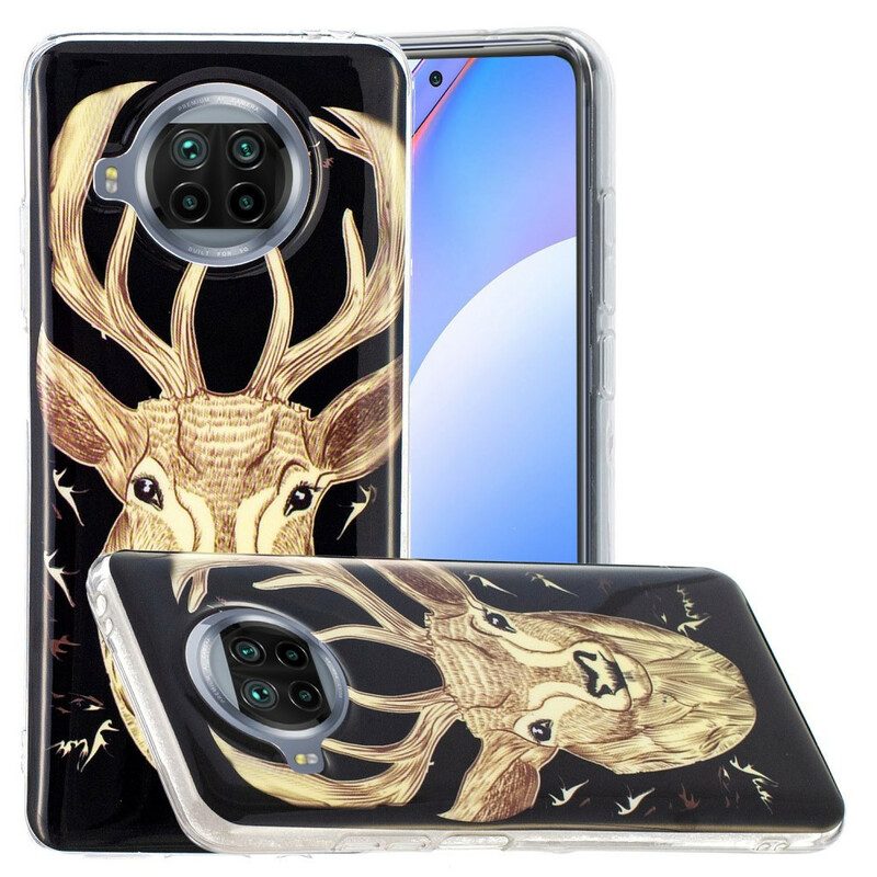 Cover Xiaomi Redmi Note 9 Pro 5G Cervo Maestoso Al Neon