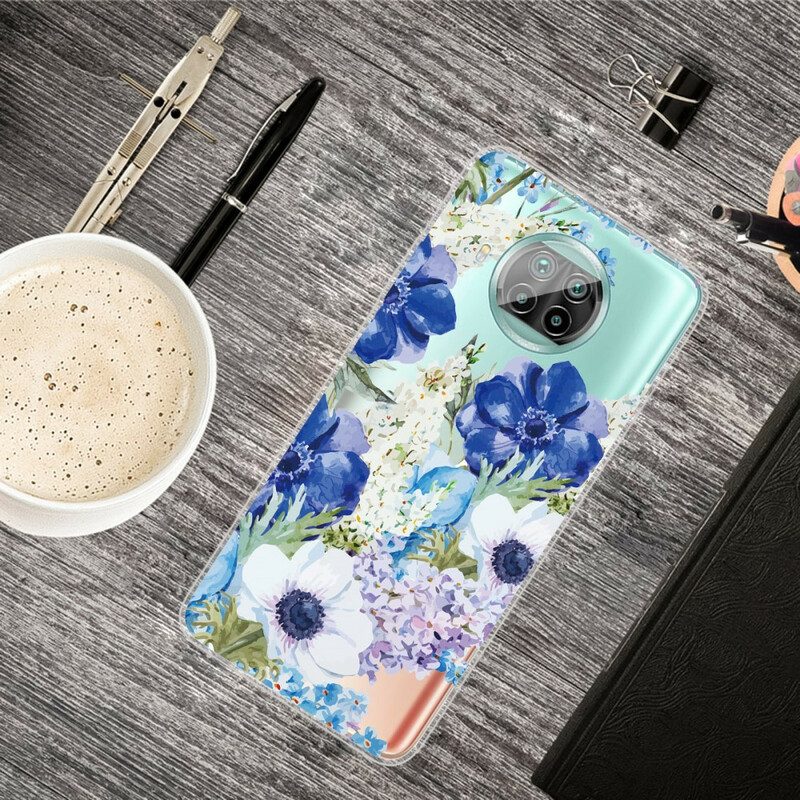 Cover Xiaomi Redmi Note 9 Pro 5G Fiori Dell'acquerello