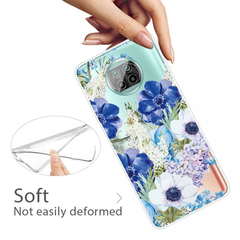 Cover Xiaomi Redmi Note 9 Pro 5G Fiori Dell'acquerello