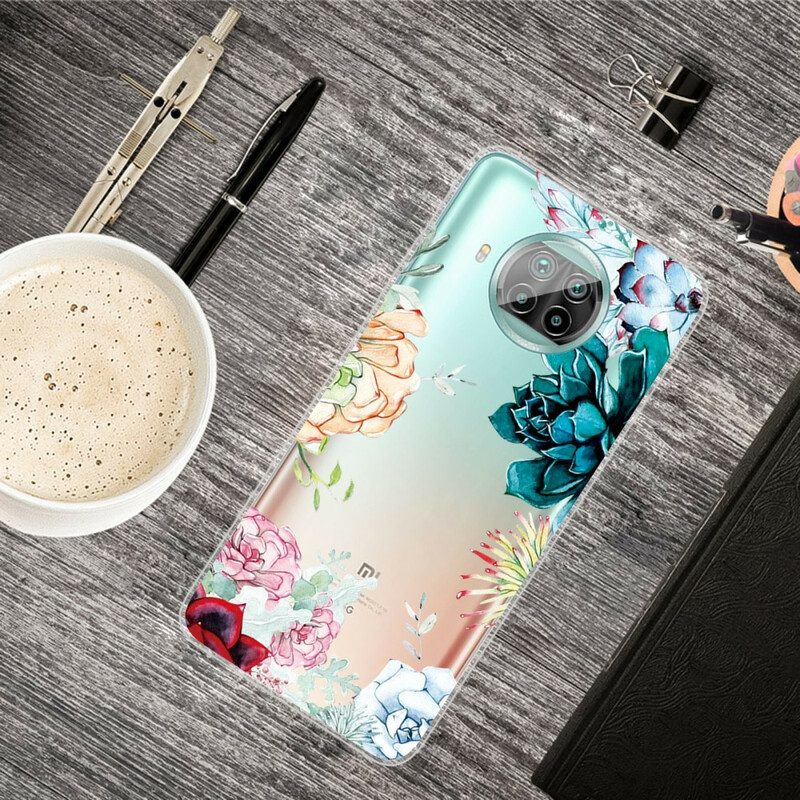 Cover Xiaomi Redmi Note 9 Pro 5G Fiori Dell'acquerello