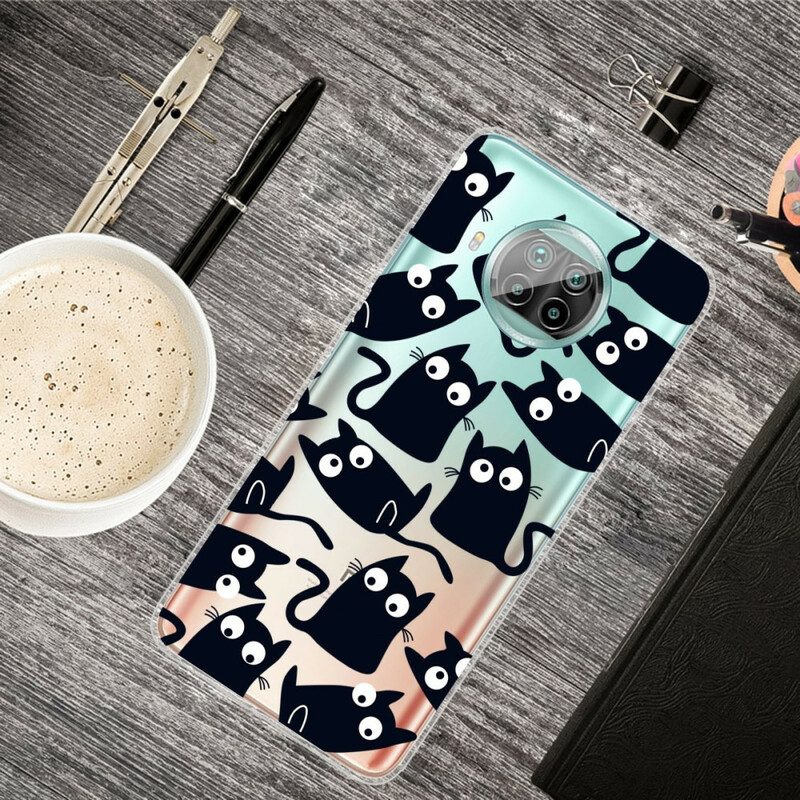 Cover Xiaomi Redmi Note 9 Pro 5G Gatti Neri